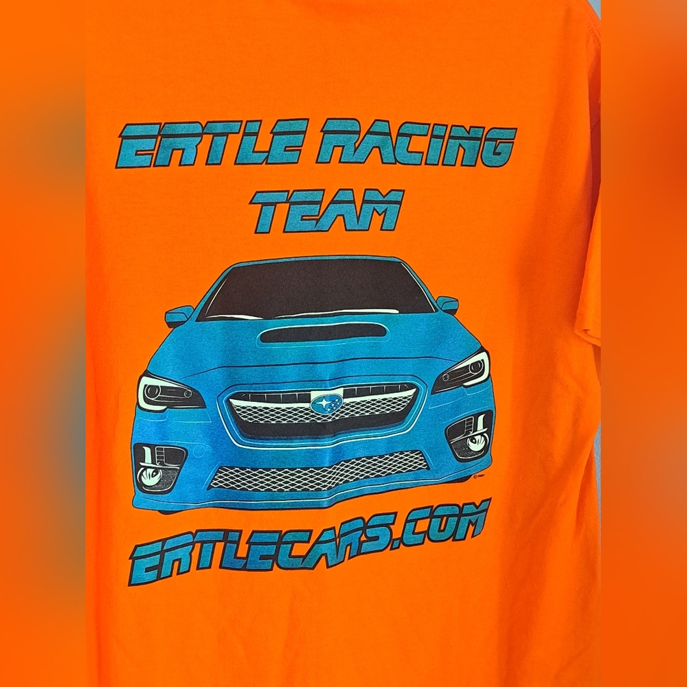 Subaru Ertle Racing Team Orange Tee  Size Large - Picture 4 of 7